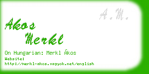 akos merkl business card